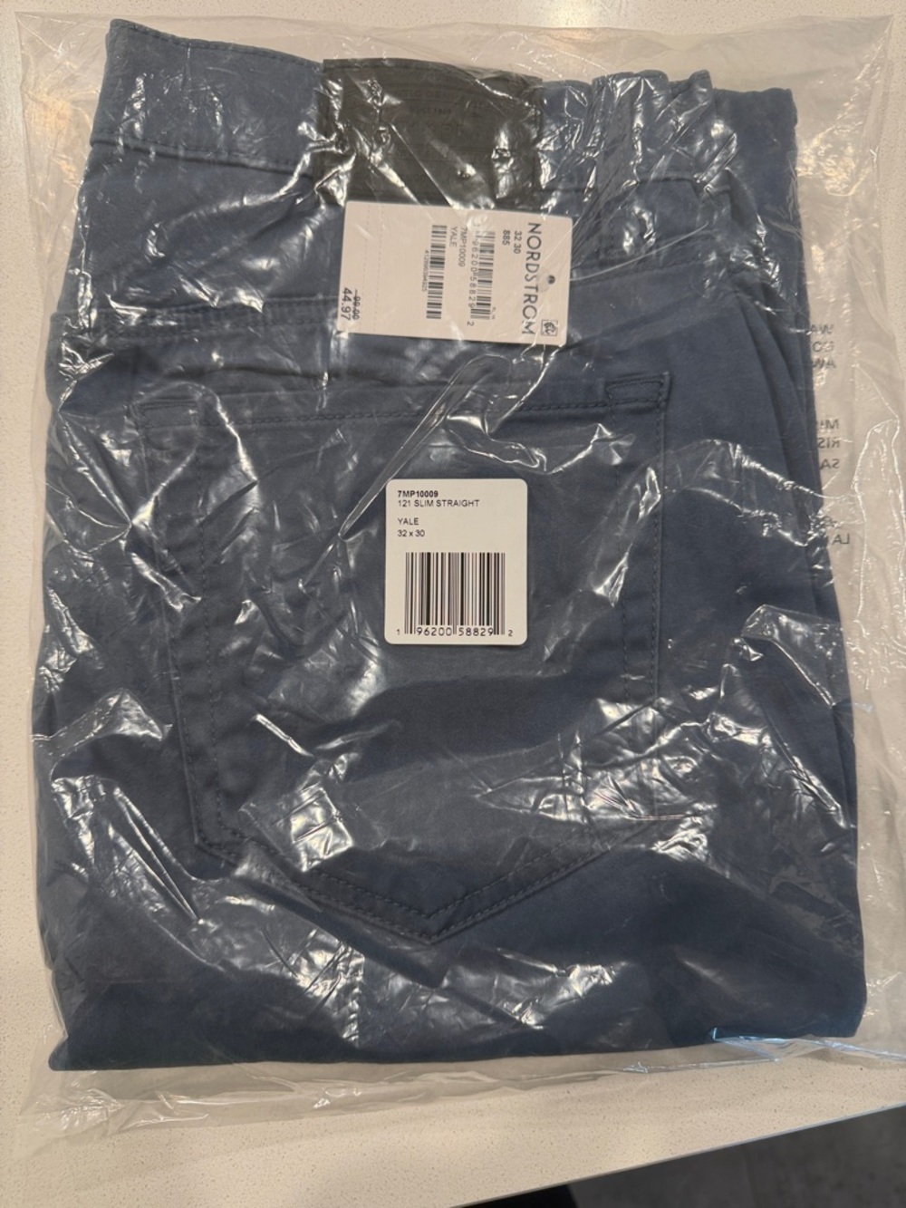 Lucky Brand 121 slim straight Navy Folded Pants